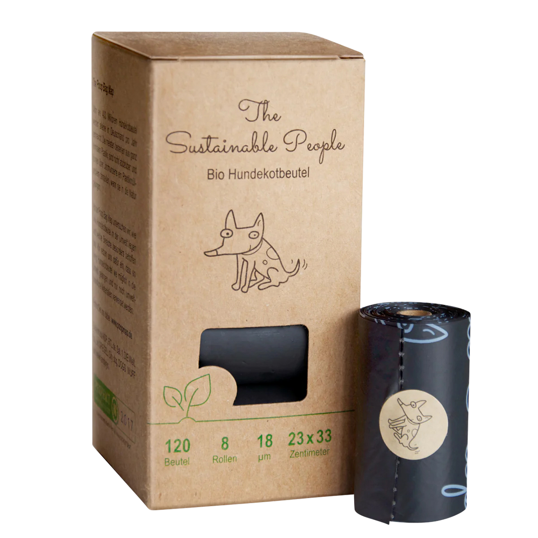 Bio-Kotbeutel 8 Rollen/120 Beutel in der Variante Schwarz (Martin Rütter Shop)