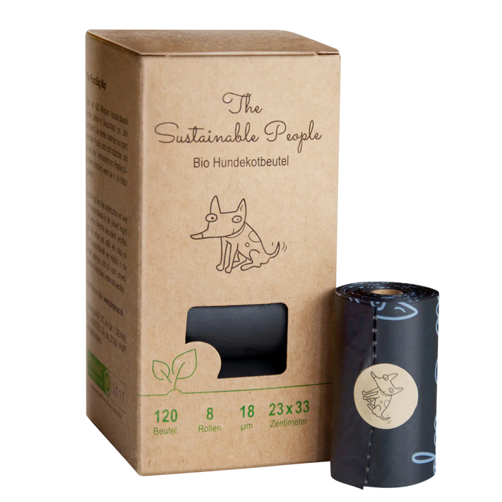 Bio-Kotbeutel 8 Rollen/120 Beutel in der Variante Schwarz (Martin Rütter Shop)
