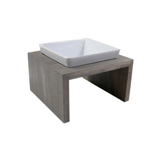 Einzelnapf Futterstation in der Variante Grau / M (Martin Rütter Shop)