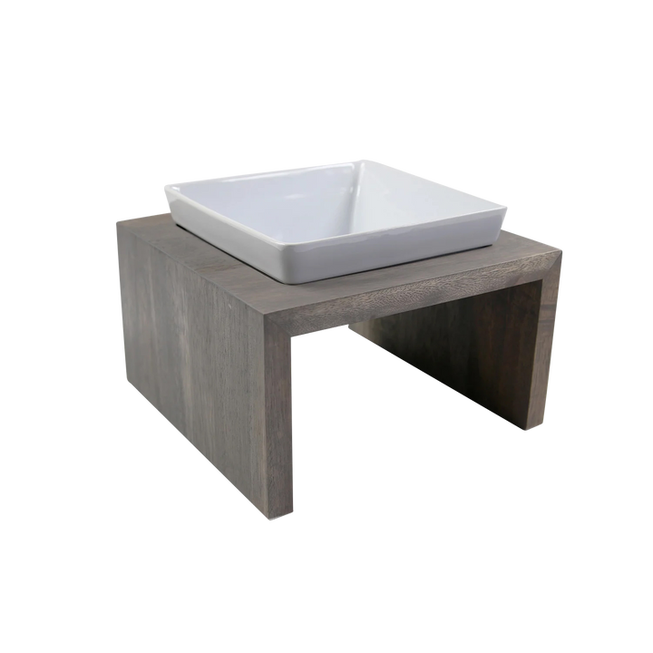 Einzelnapf Futterstation in der Variante Grau / M (Martin Rütter Shop)