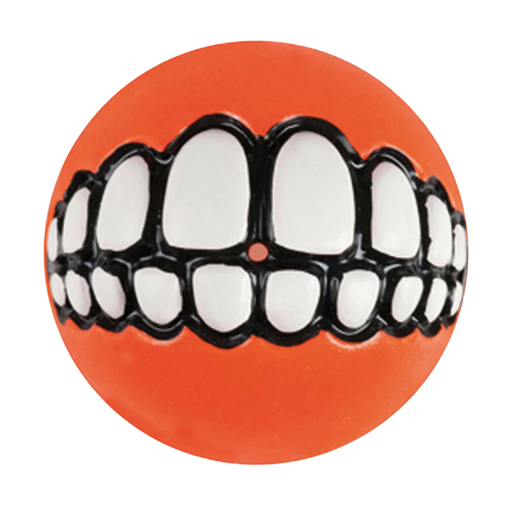 Futterball befüllbar GRINZ in der Variante Orange (Martin Rütter Shop)