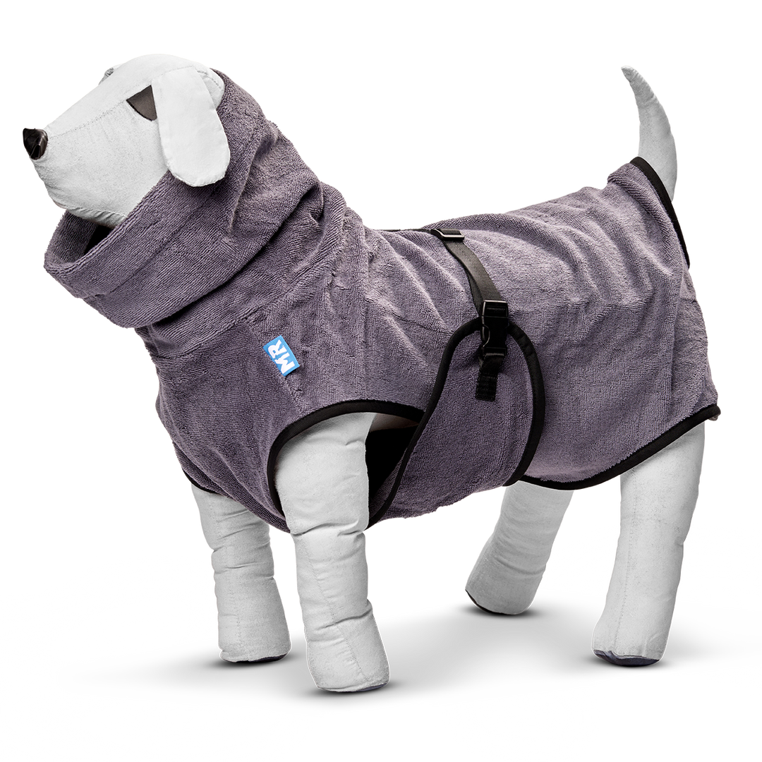 Bademantel DOGDRY Dunkelgrau in der Variante Dunkelgrau / 3XL (Martin Rütter Shop)