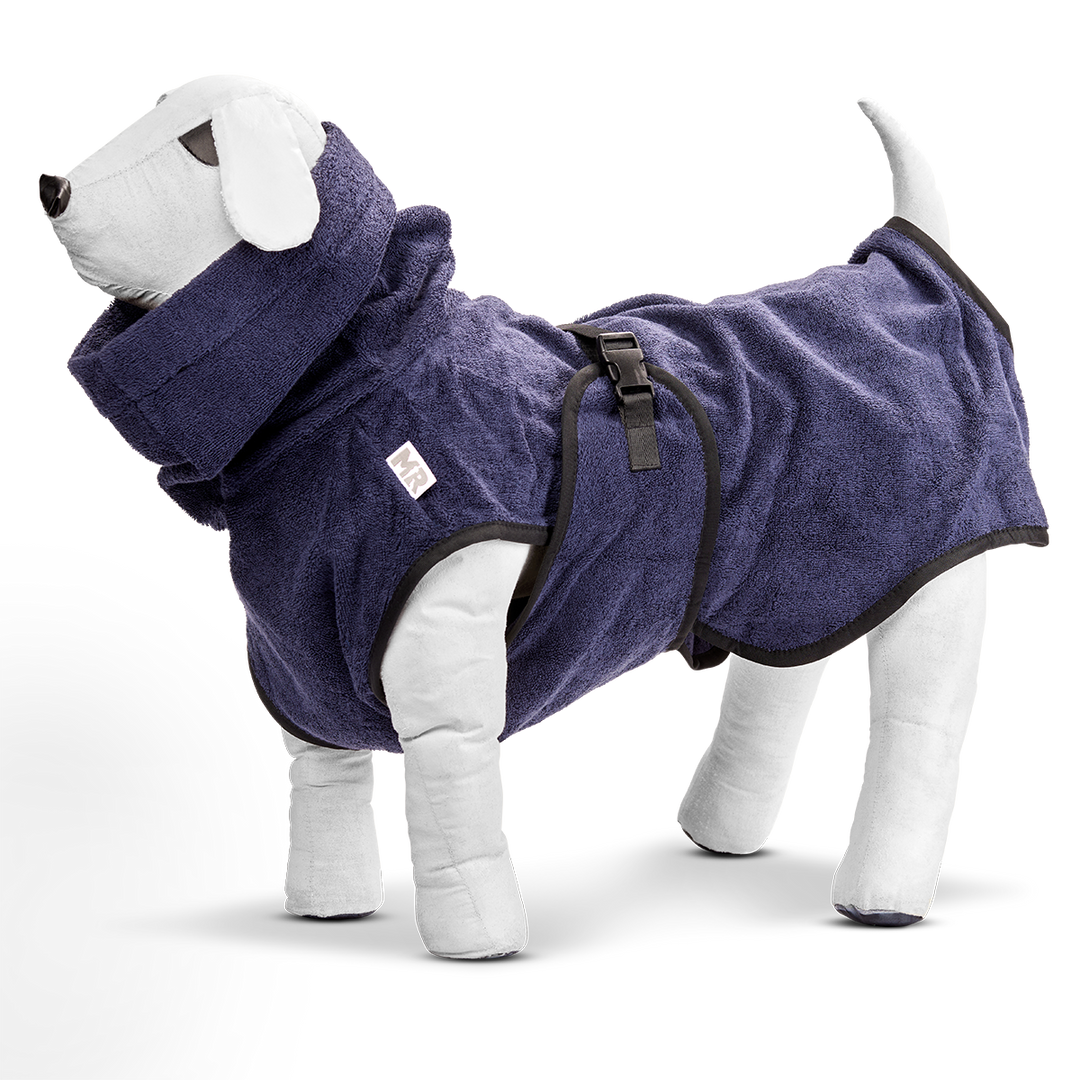 Bademantel DOGDRY Dunkelblau in der Variante Dunkelblau / 3XL (Martin Rütter Shop)