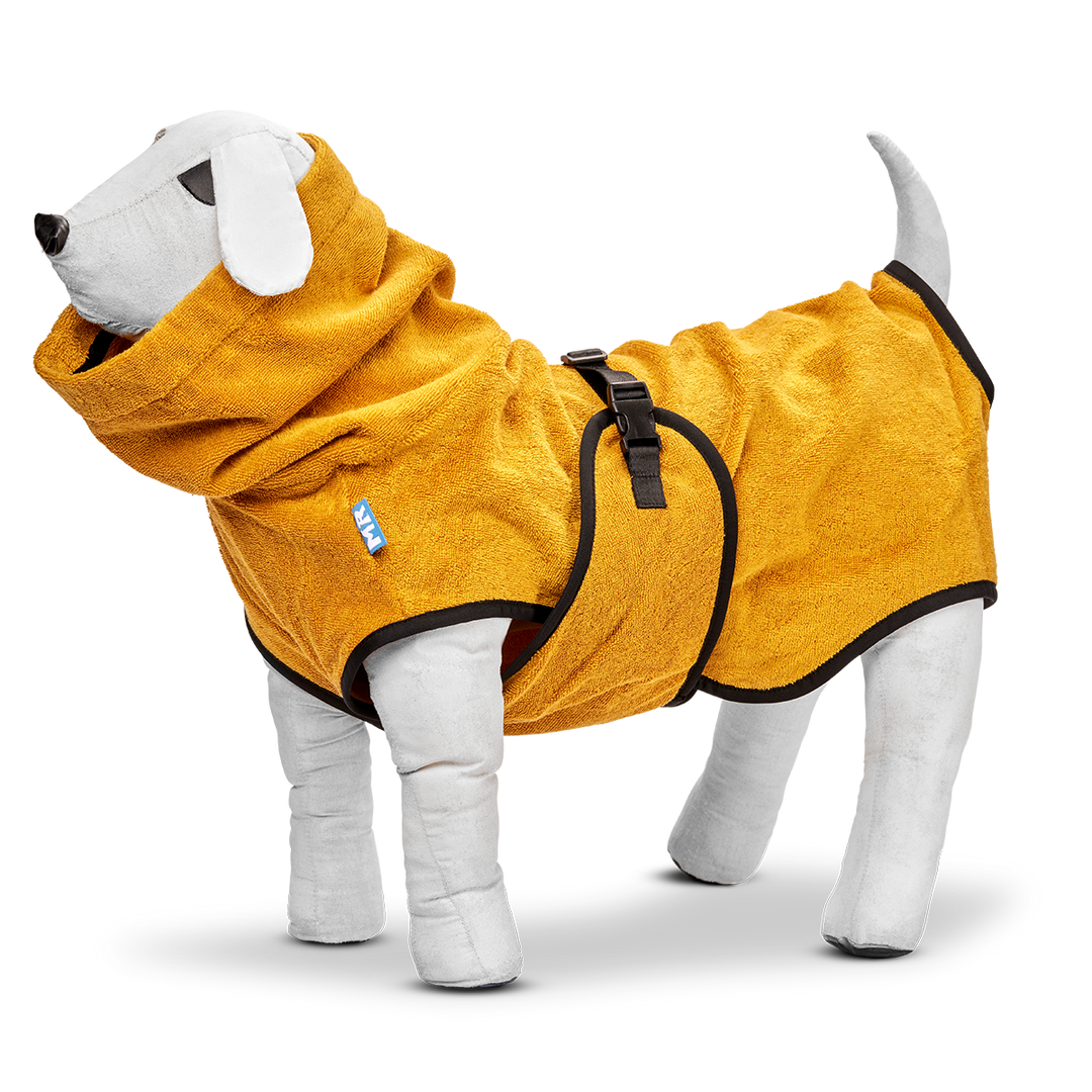 Bademantel DOGDRY Senfgelb in der Variante Senfgelb / 3XL (Martin Rütter Shop)
