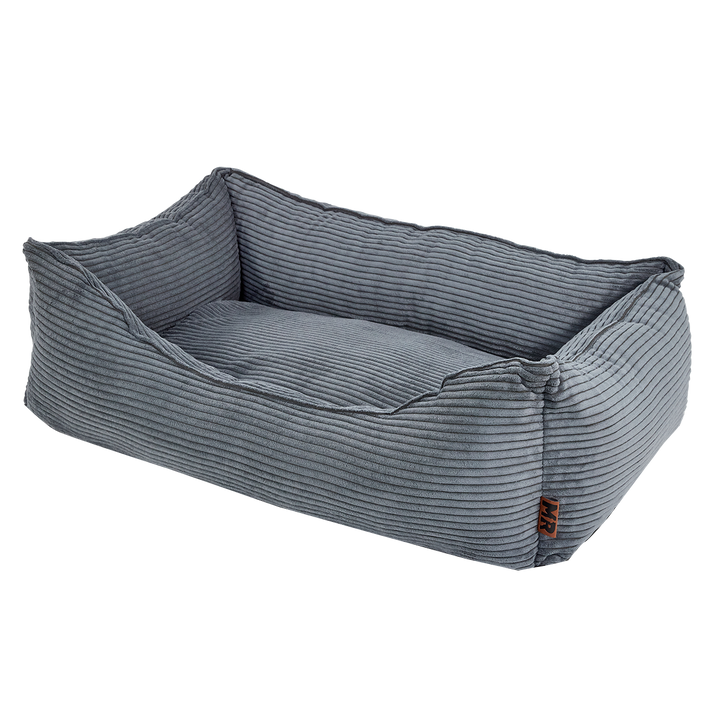 Hundebett mit Wendekissen Cozycord in der Variante Grau-Blau / L (Martin Rütter Shop)