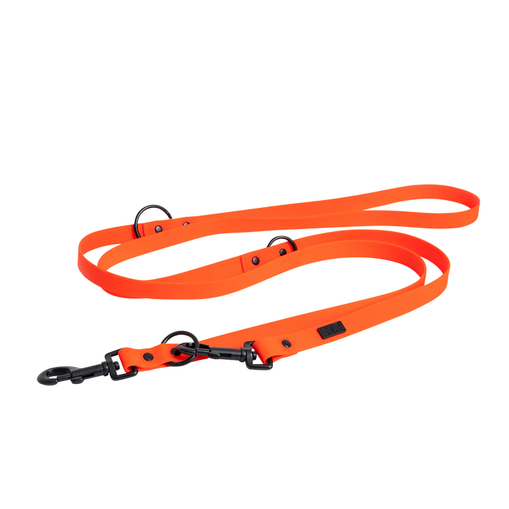 Kombi-Set SoftVinyl Halsband und Führleine Neonorange - Bild 3 (Martin Rütter Shop)