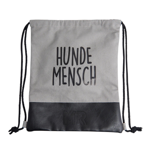 Rucksackbeutel "HUNDEMENSCH" in der Variante Grau (Martin Rütter Shop)