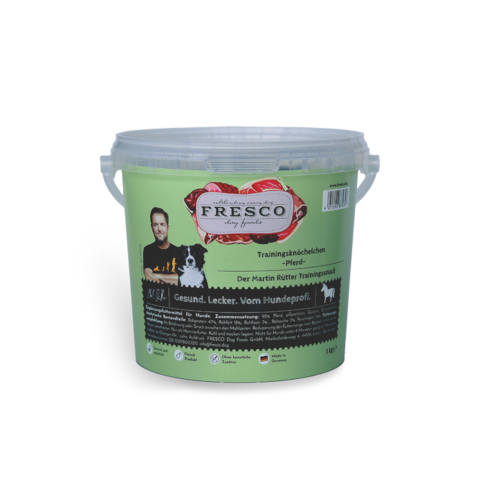 Trainingsknöchelchen Pferd in der Variante 1kg Eimer (Martin Rütter Shop)