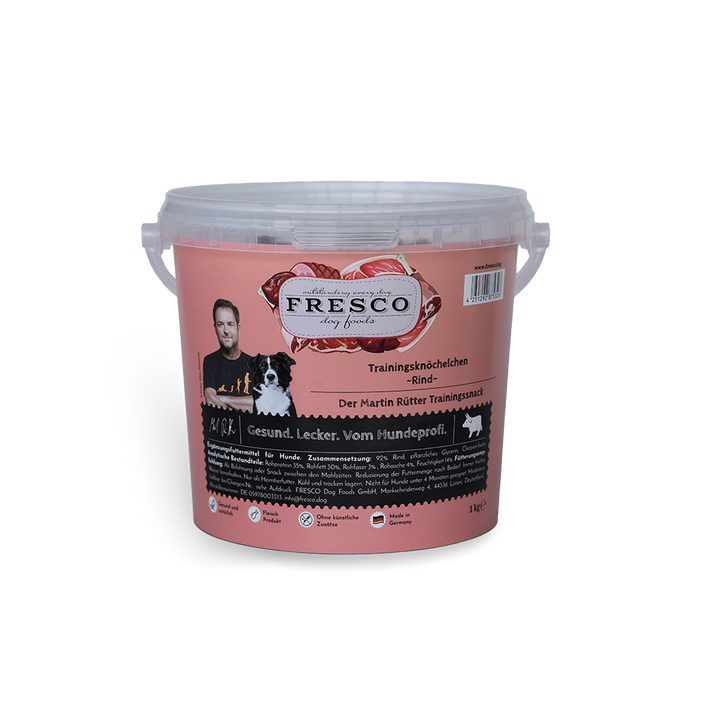 Trainingsknöchelchen Rind in der Variante 1kg Eimer (Martin Rütter Shop)