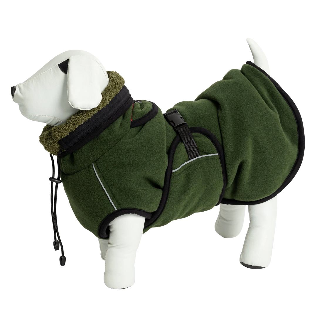 Wärmemantel wendbar mit Fleece Piniengrün in der Variante Piniengrün / XXL (Martin Rütter Shop)