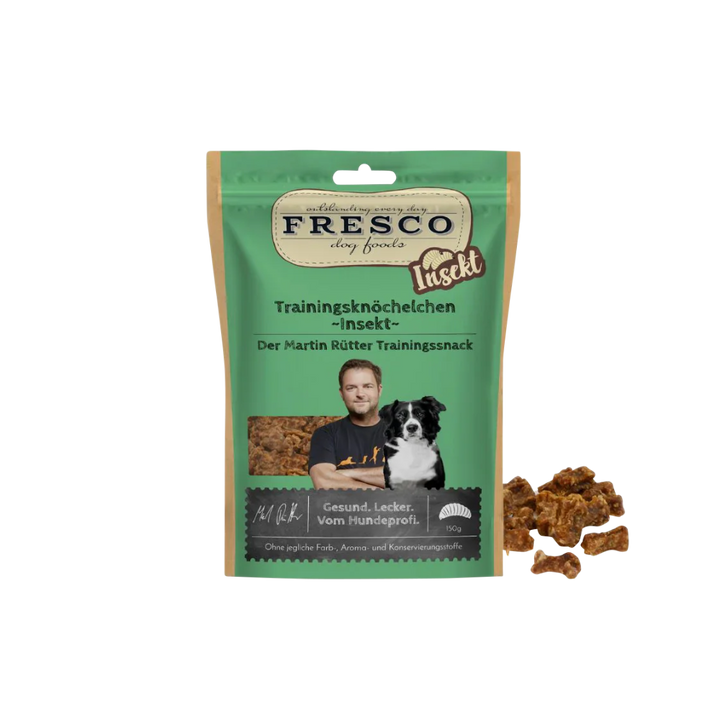Martin Rütter Trainingsknöchelchen Insekt – natürliche Monoprotein Leckerchen für Hunde, getreidefreie Trainingssnacks mit Insekten.