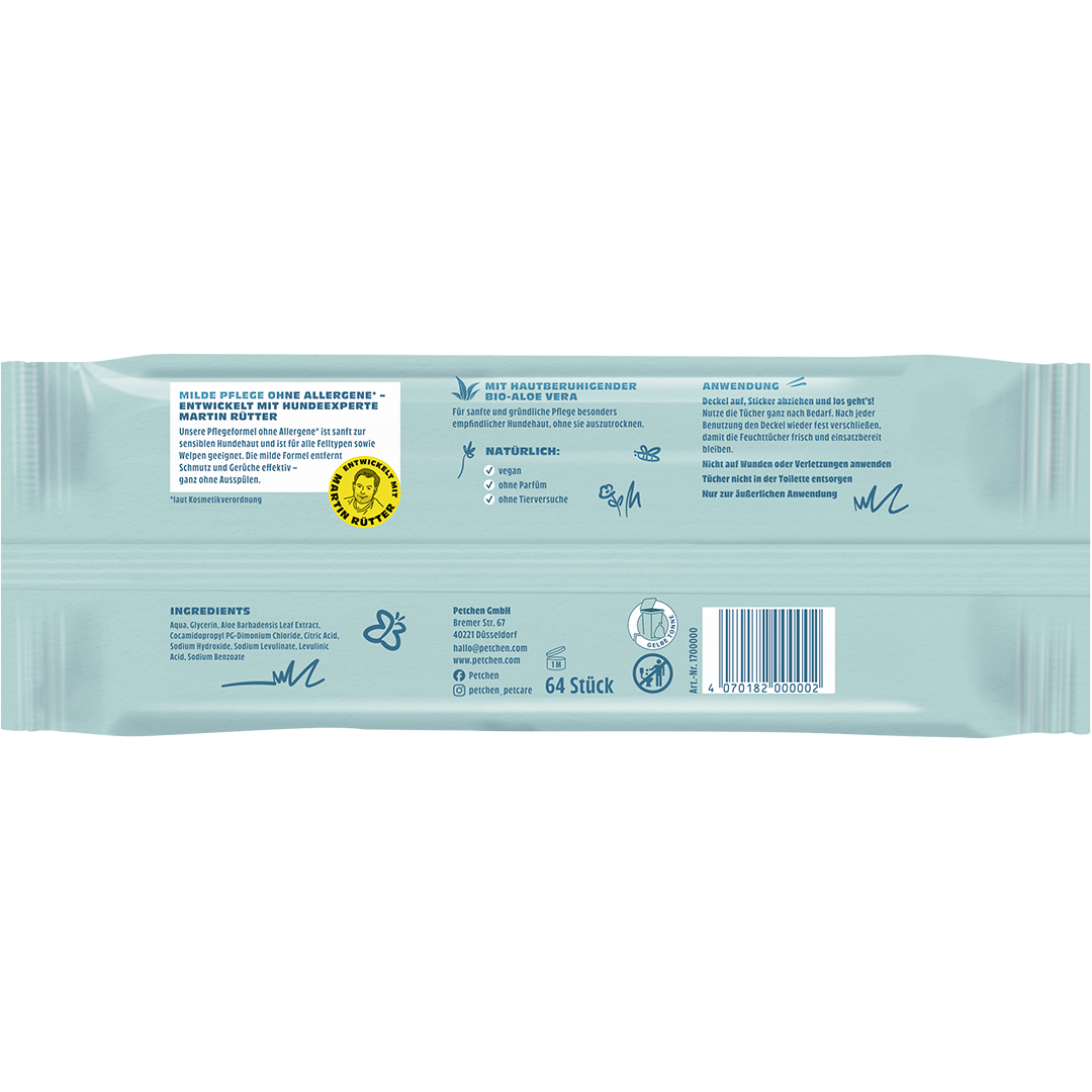 Feuchttücher für Hunde