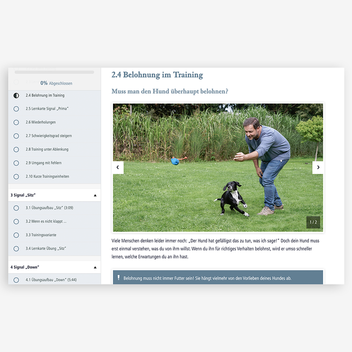 Onlinekurs "Hundetraining" mit Martin Rütter - Bild 2 (Martin Rütter Shop)