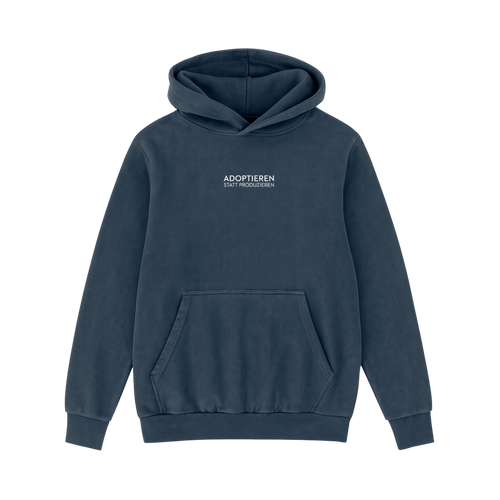 Hoodie Unisex "ADOPTIEREN STATT PRODUZIEREN" in der Variante Graphitgrau / XXL (Martin Rütter Shop)