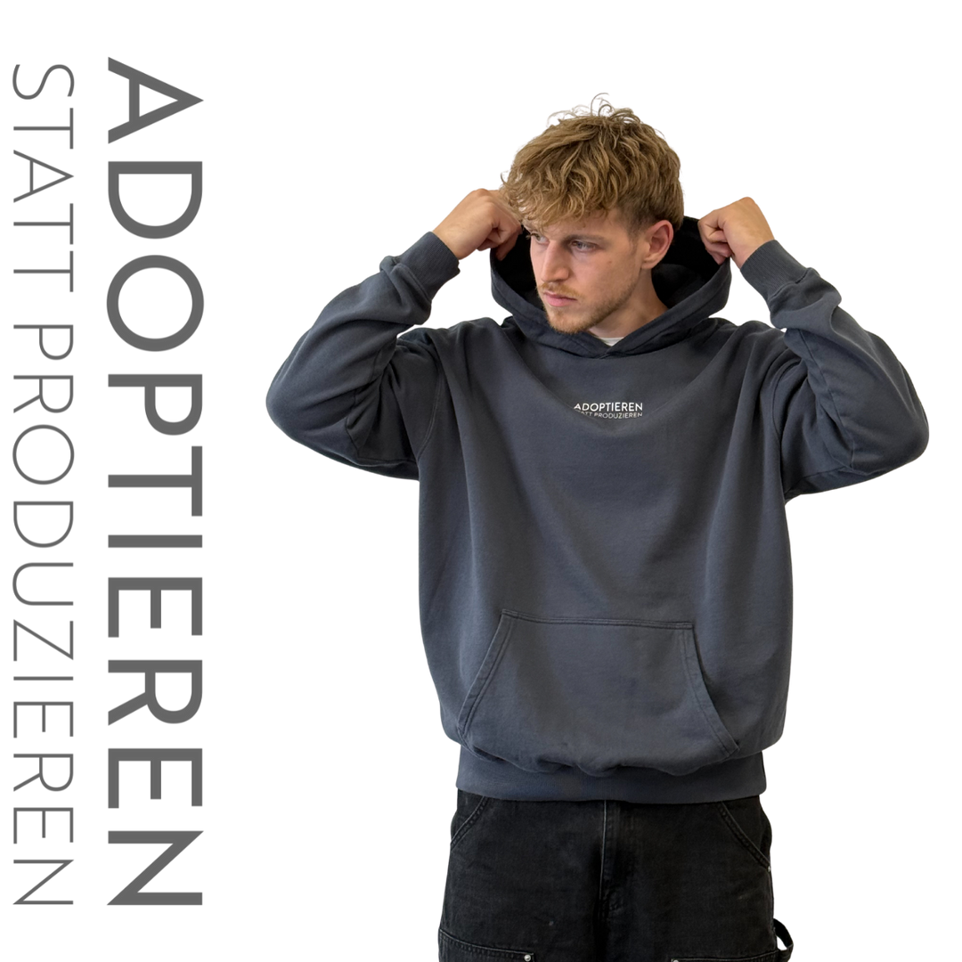 Hoodie Unisex "ADOPTIEREN STATT PRODUZIEREN" - Bild 4 (Martin Rütter Shop)