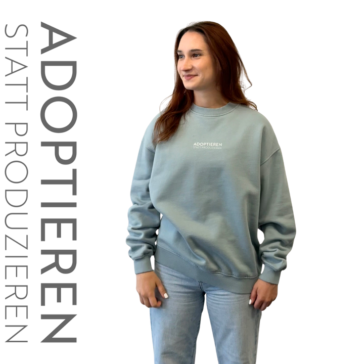 Sweater Unisex "ADOPTIEREN STATT PRODUZIEREN" - Bild 3 (Martin Rütter Shop)