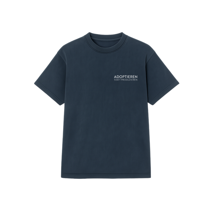 T-Shirt Unisex "ADOPTIEREN STATT PRODUZIEREN" in der Variante Graphitgrau / XL (Martin Rütter Shop)