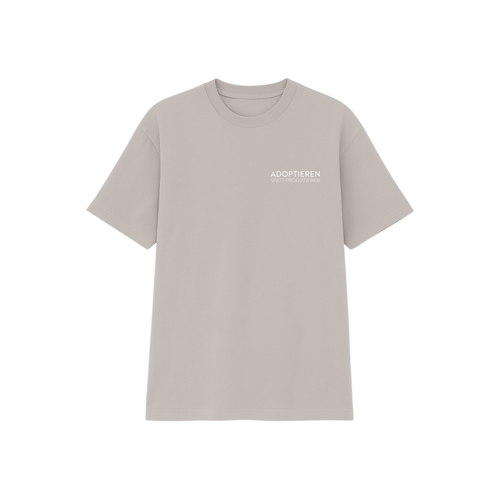 T-Shirt Unisex "ADOPTIEREN STATT PRODUZIEREN" in der Variante Taupe / XL (Martin Rütter Shop)