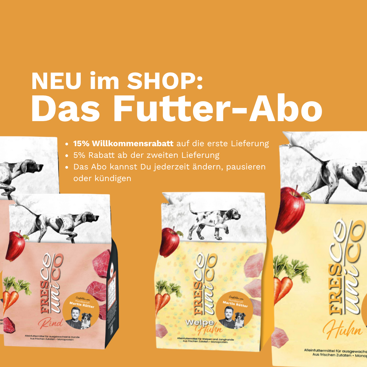 Futterabo Leckerchen Futter Rabatt MArtin Rütter