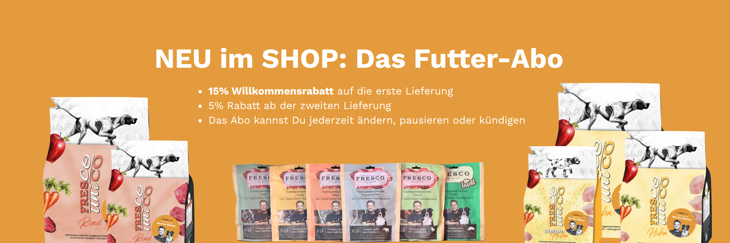 Futterabo Leckerchen Futter Rabatt MArtin Rütter