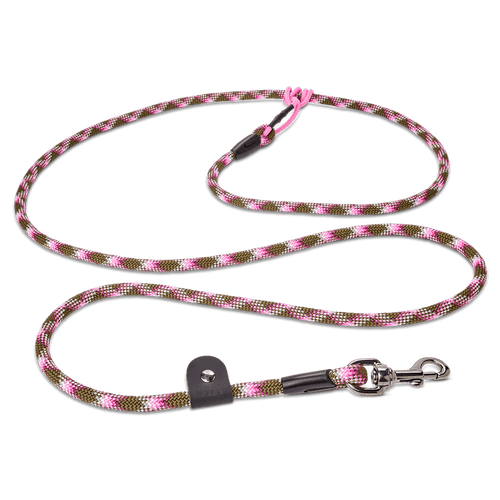 Tauleine mit veganem Apfelleder Khaki in der Variante Khaki-Pink (Martin Rütter Shop)