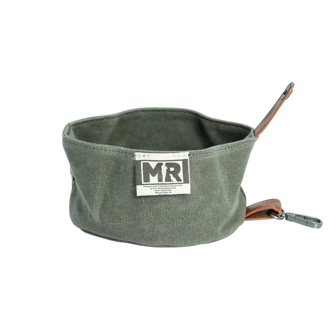 Reisenapf faltbar mit Karabiner in der Variante Khaki (Martin Rütter Shop)