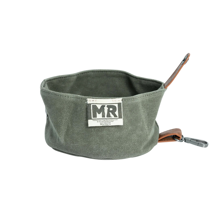 Reisenapf faltbar mit Karabiner in der Variante Khaki (Martin Rütter Shop)