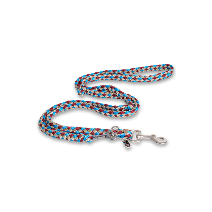 Führleine Tauwerk Türkis-Bordeaux in der Variante Türkis-Bordeaux / 12 mm (Martin Rütter Shop)