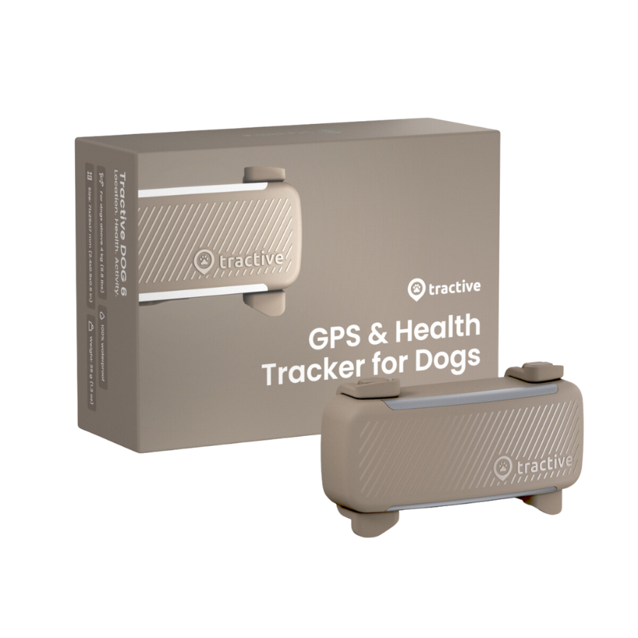 GPS Tracker Tractive Dog 6 in der Variante Beige (Martin Rütter Shop)