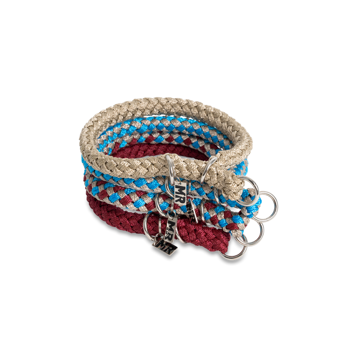 Hundehalsband Tauwerk Türkis-Bordeaux - Bild 5 (Martin Rütter Shop)