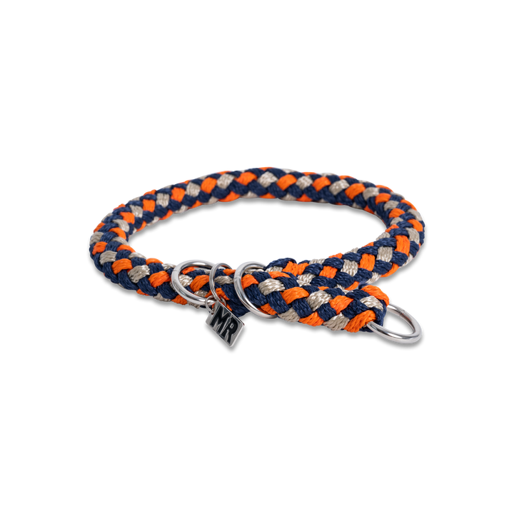 Hundehalsband Tauwerk Dunkelblau-Orange - Bild 3 (Martin Rütter Shop)