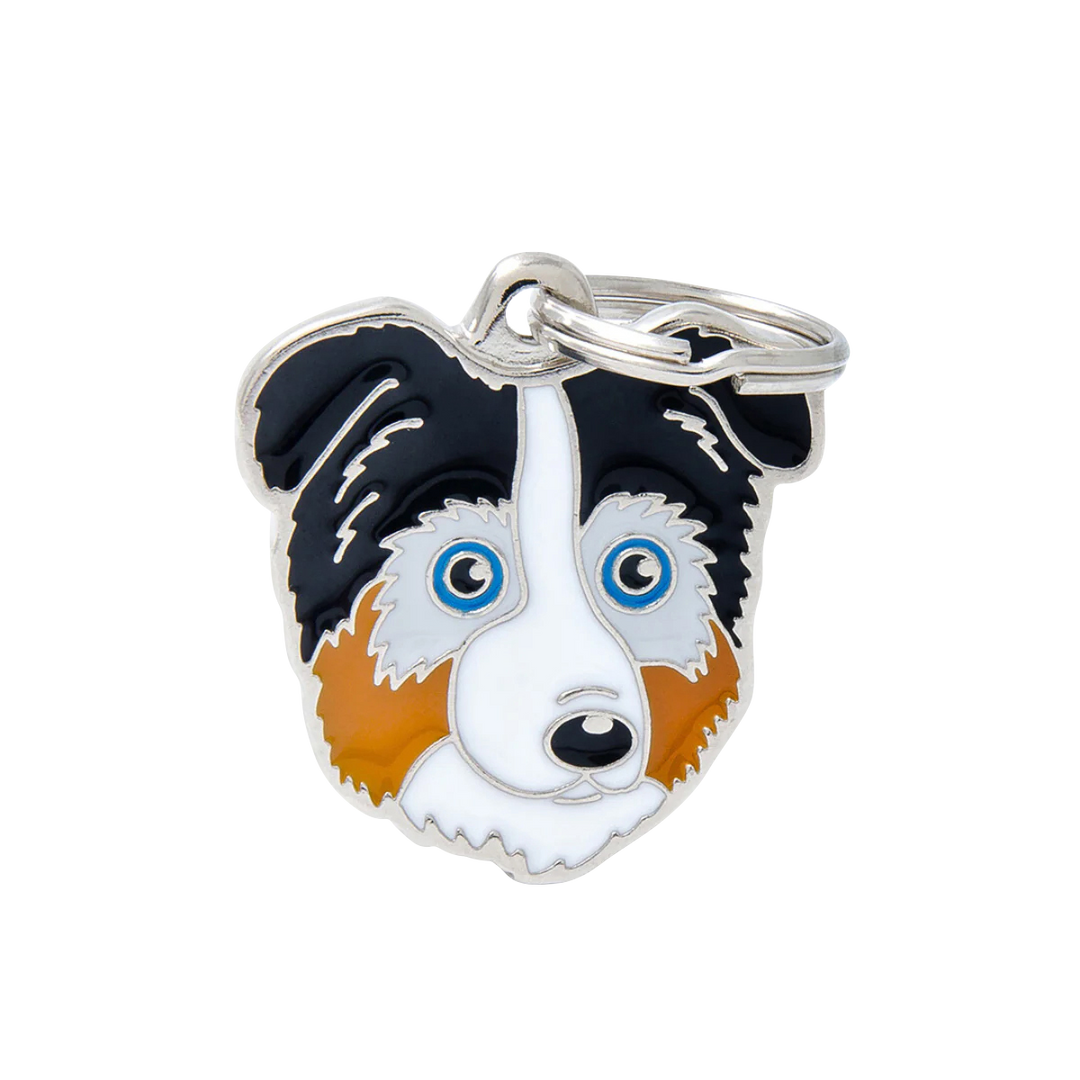 Hundemarke personalisiert Hunderassen in der Variante Australian Shepherd (Martin Rütter Shop)