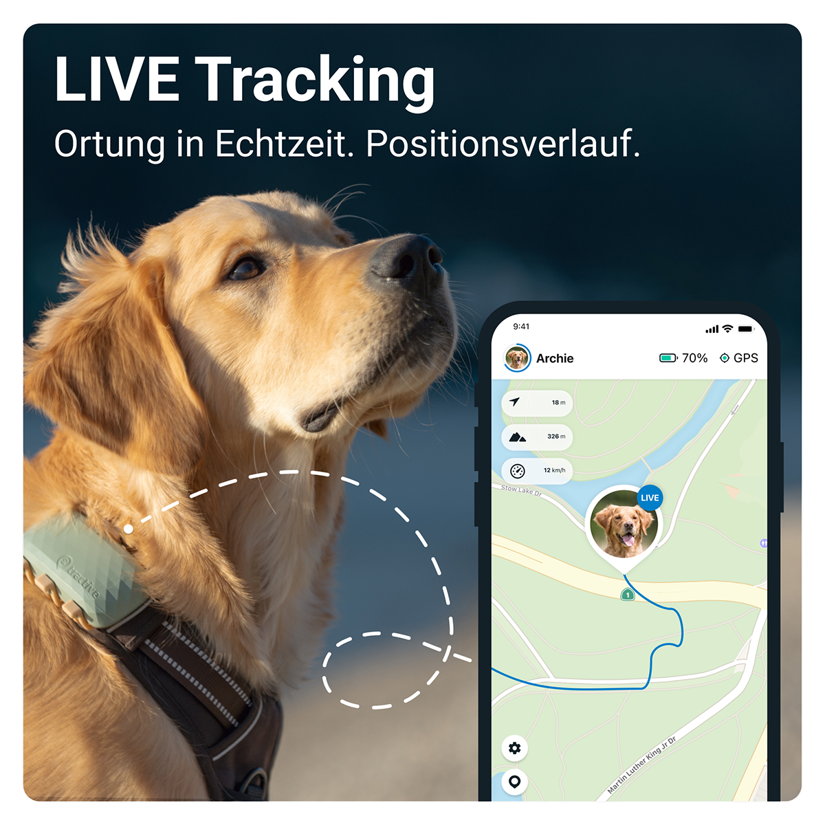 GPS Tracker TRACTIVE DOG XL