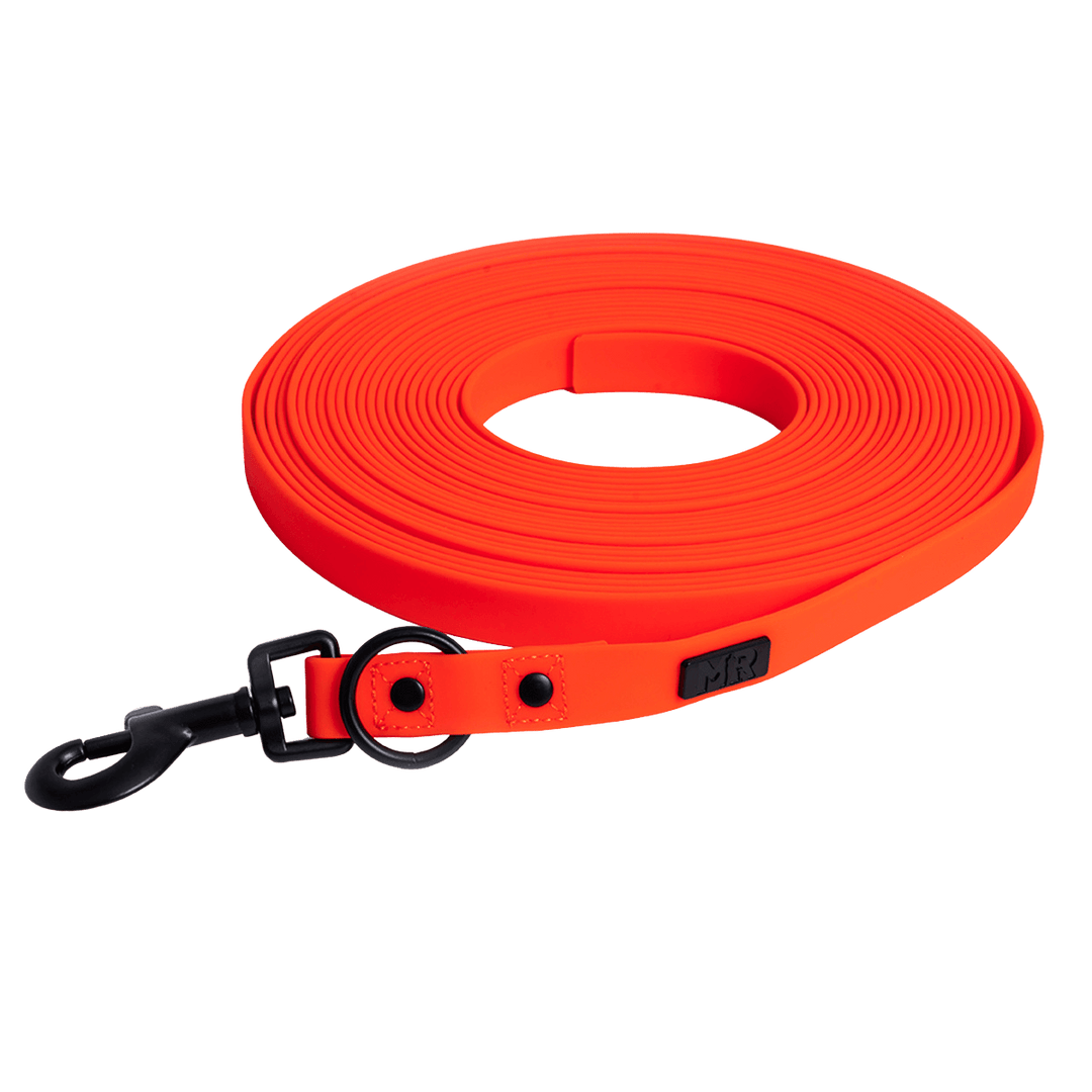 Schleppleine SoftVinyl Neonorange in der Variante Neonorange / 13 mm (Martin Rütter Shop)