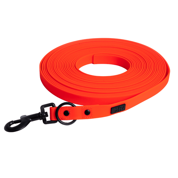 Schleppleine SoftVinyl Neonorange in der Variante Neonorange / 19 mm (Martin Rütter Shop)