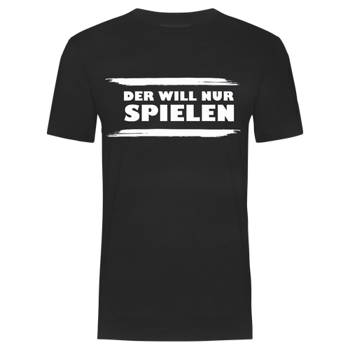 T-Shirt Unisex "DER WILL NUR SPIELEN!" in der Variante Schwarz / XL (Martin Rütter Shop)