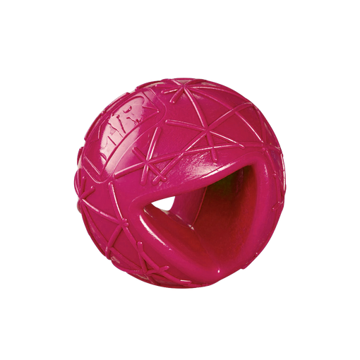 Hundeball MOBY - dynamischer Spielball - wahlweise mit Wurfgriff in der Variante Metallic Pink / ohne Wurfgriff (Martin Rütter Shop)