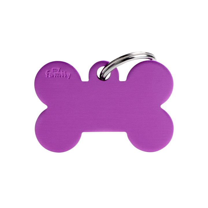 Hundemarke personalisiert Knochen Lila in der Variante Lila / XL (Martin Rütter Shop)