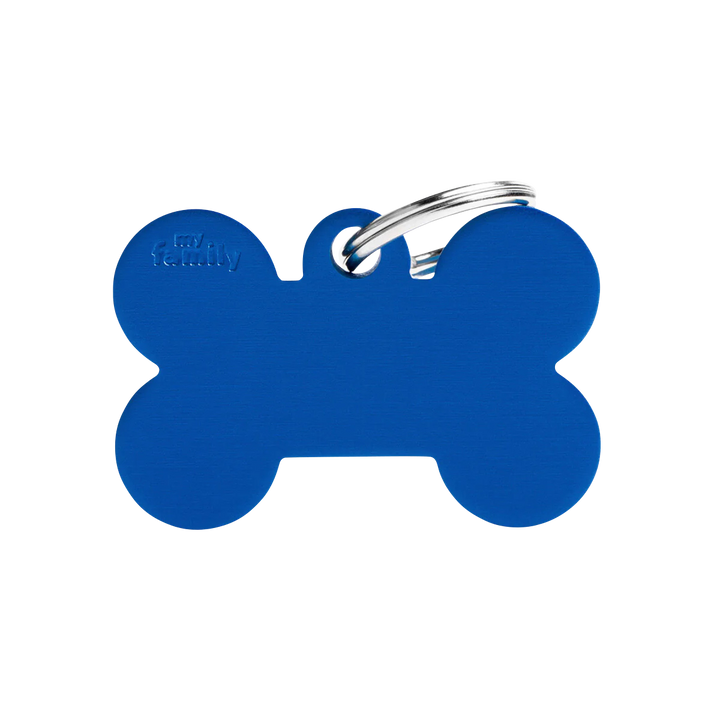 Hundemarke personalisiert Knochen in der Variante Blau / XL (Martin Rütter Shop)