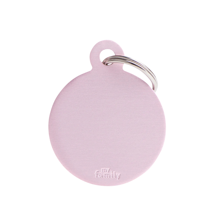 Hundemarke personalisiert Kreis in der Variante Rosa / S (Martin Rütter Shop)