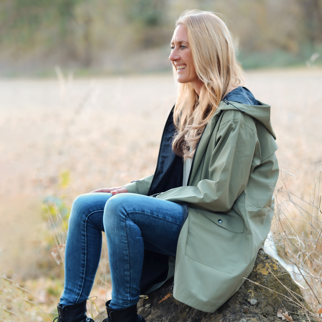 Regenjacke vollreflektierend Khaki - Bild 5 (Martin Rütter Shop)