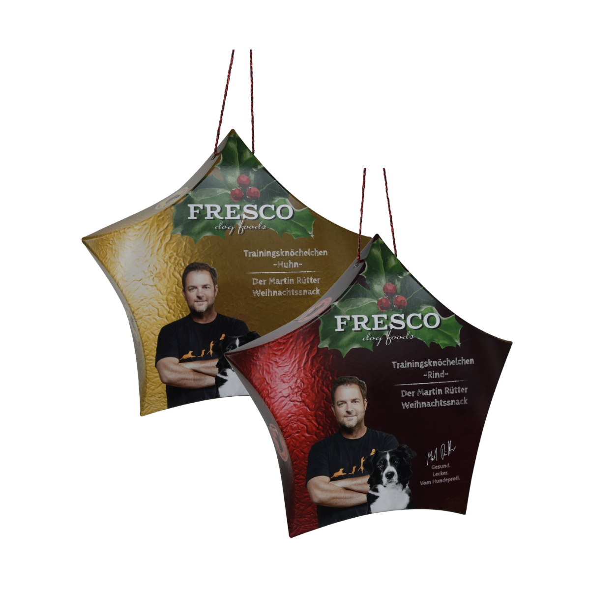 Weihnachtsstern mit Trainingsknöchelchen