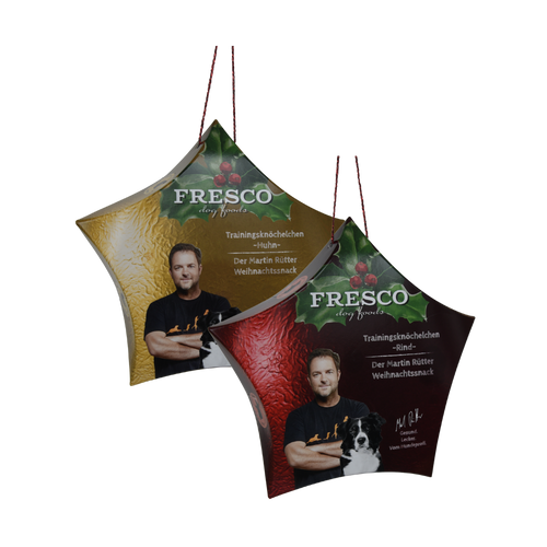 Weihnachtsstern mit Trainingsknöchelchen