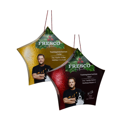 Weihnachtsstern mit Trainingsknöchelchen