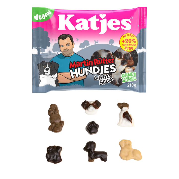 Katjes Hundjes Lakritz - Bild 2 (Martin Rütter Shop)