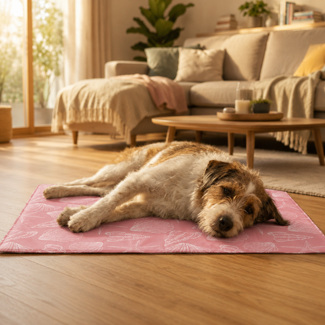 Kühlmatte für Hunde selbstkühlend mit Motiv