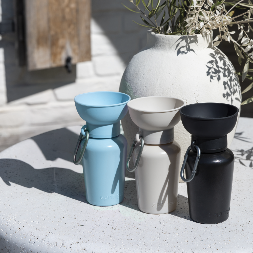 Reise Wasserflasche mit Napf