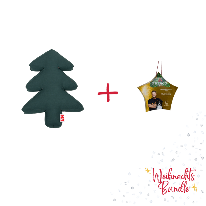 Weihnachtsbundle "Oh Tannenbaum" – Tannenbaumkissen & Trainingsknöchelchen